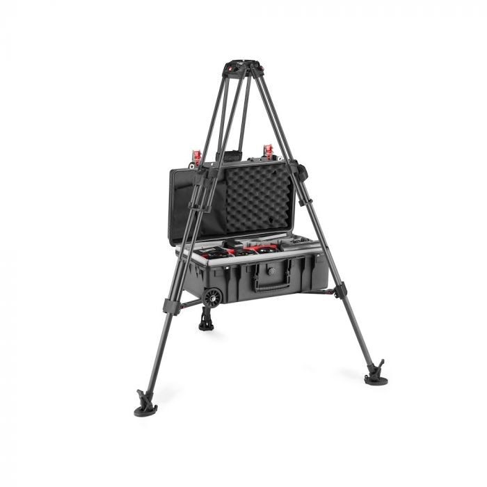 MANFROTTO 509 Video Head with 645 Fast Twin Carbon Tripod