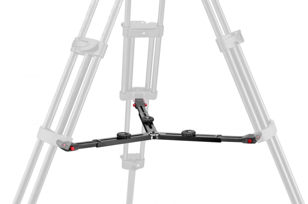 MANFROTTO CF Twin Leg with Middle Spreader Video Tripod 100/75mm Bowl