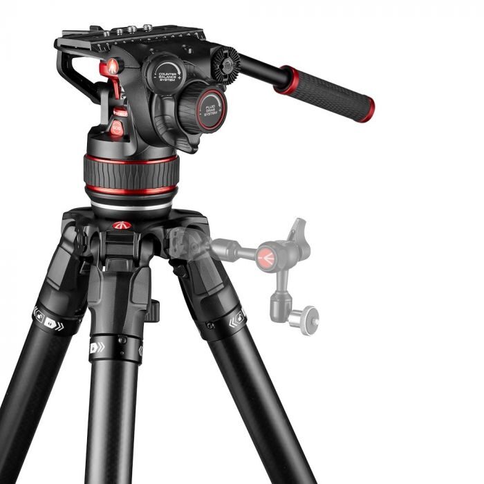 MANFROTTO Nitrotech 608 + 635 Fast Single Leg Carbon