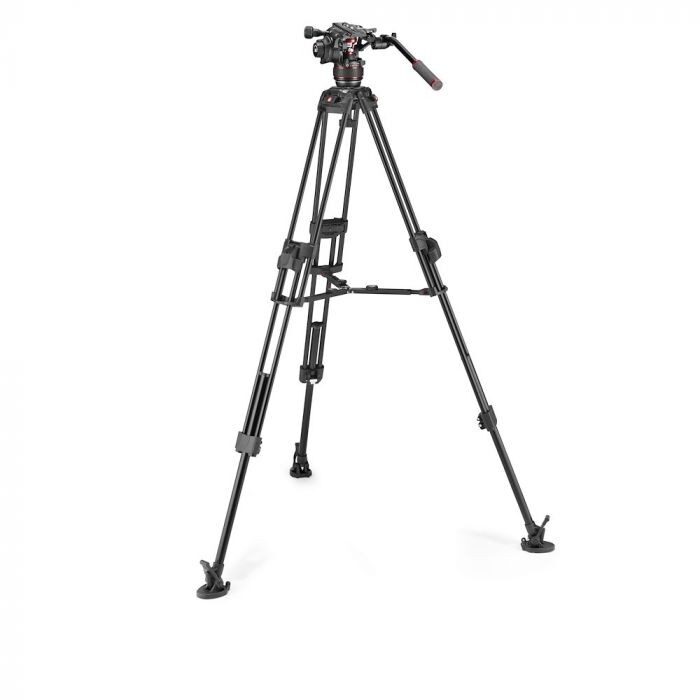 MANFROTTO Nitrotech 608 + 645 Fast Twin Alu Tripod