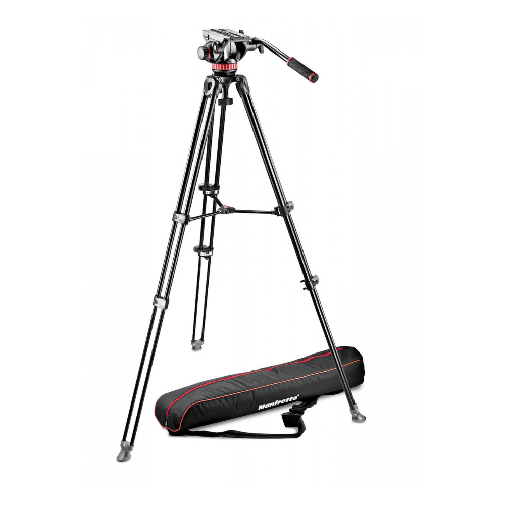 MANFROTTO 502 fluid video head&MVT502AM alu twin