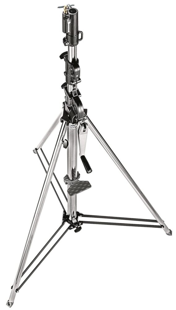 MANFROTTO Wind-Up Stand with Safety Release Cable, Chrome Steel