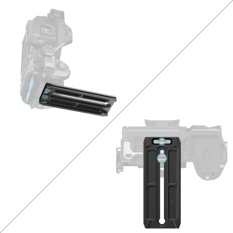 SMALLRIG 6318 Mount Plate Compatible with Manfrotto 501PL-Type