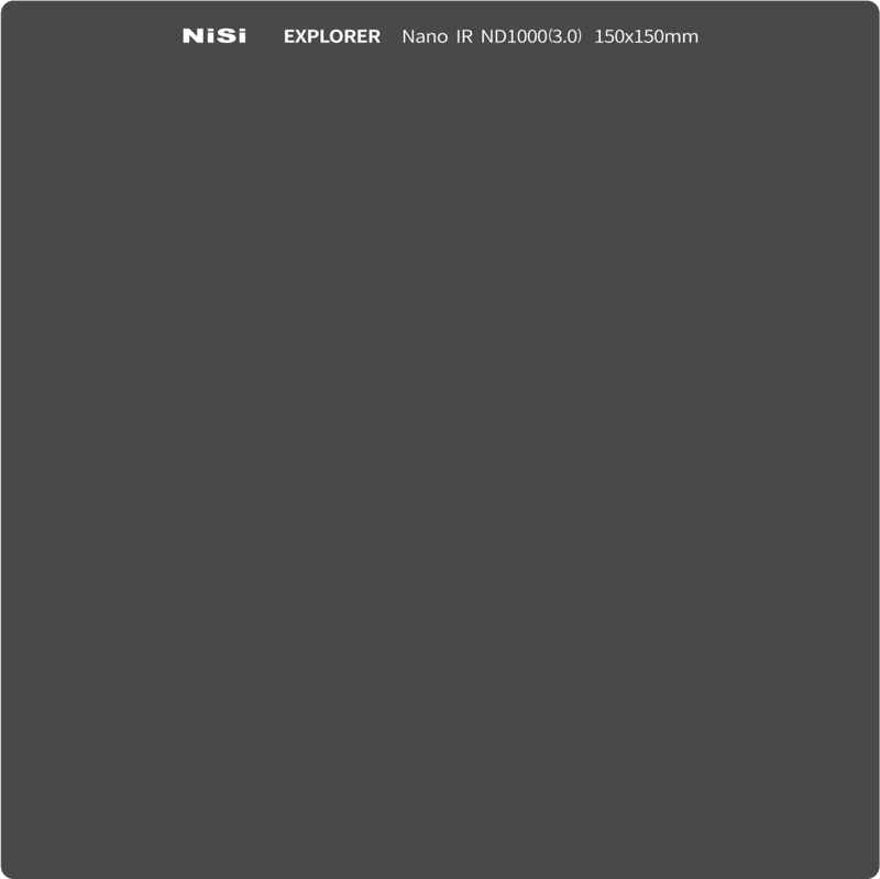 NISI Square Filter Explorer 150X150mm IRND 1000 10Stops