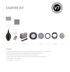 NISI Square Filter Starter Kit 100mm System V7