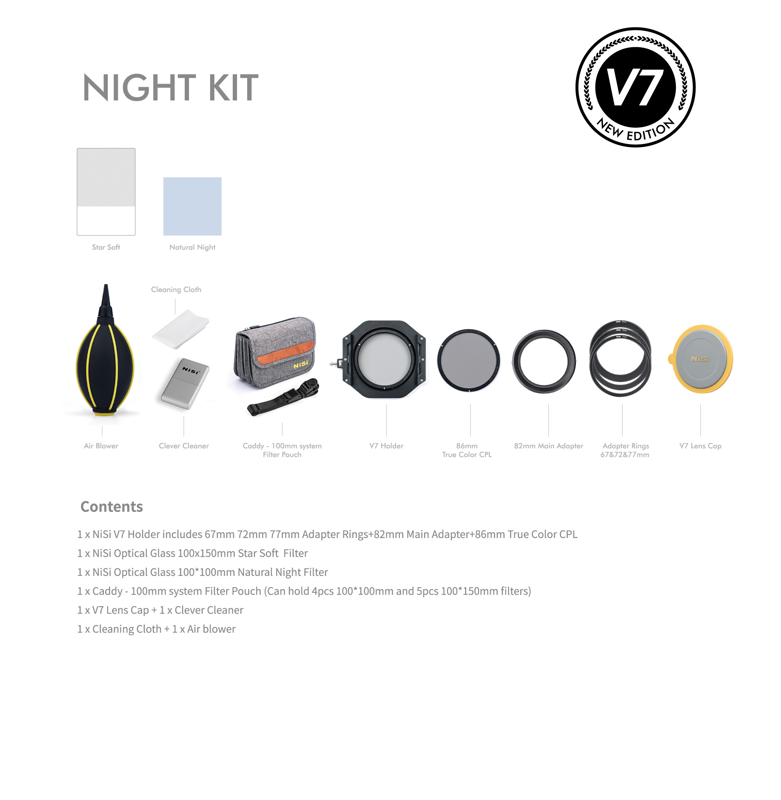 NISI Square Filter Night Kit 100mm System V7
