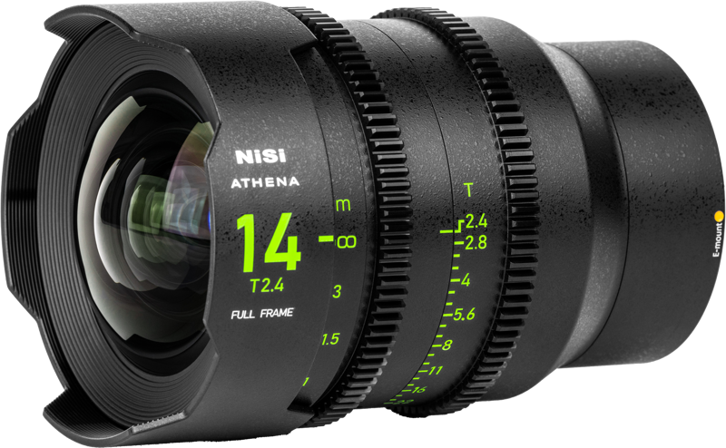 NISI Cine Lens Athena Prime 14mm T2.4 E-Mount (Without Drop-in Filter)