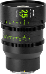 NISI Cine Lens Athena Prime 25mm T1.9 E-Mount (Without Drop-in Filter)