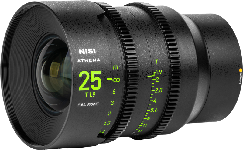 NISI Cine Lens Athena Prime 25mm T1.9 E-Mount (Without Drop-in Filter)