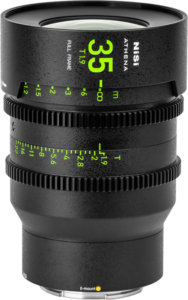 NISI Cine Lens Athena Prime 35mm T1.9 E-Mount (Without Drop-in Filter)