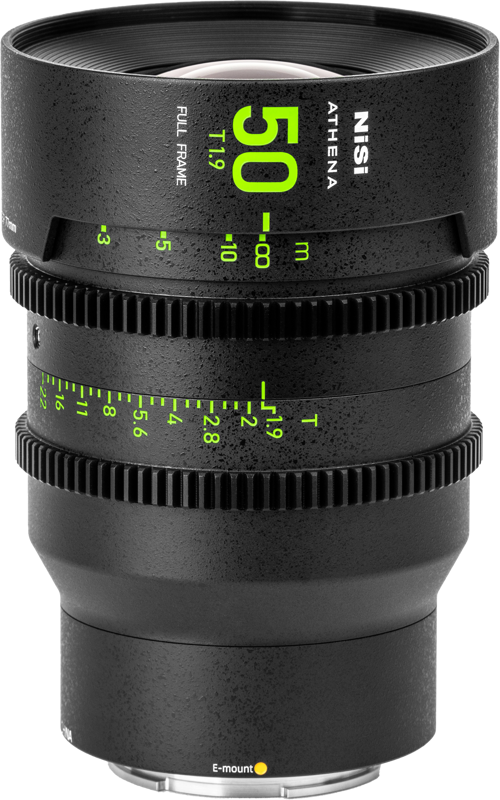 NISI Cine Lens Athena Prime 50mm T1.9 E-Mount (Without Drop-in Filter)