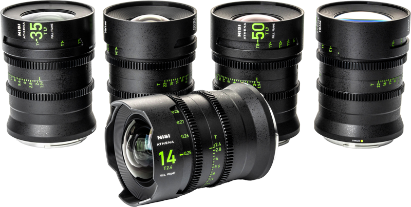 NISI Cine Lens Set Athena Prime Fuji G-Mount (Without Drop-In Filter)