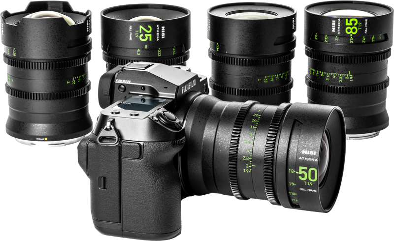 NISI Cine Lens Set Athena Prime Fuji G-Mount (Without Drop-In Filter)