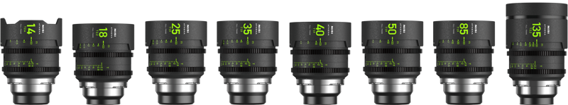 NISI Cine Lens Set Athena Prime Master (8 Lenses) RF-Mount