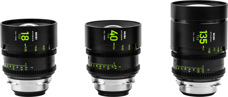 NISI Cine Lens Set Athena Prime Add-On (3 Lenses) E-Mount