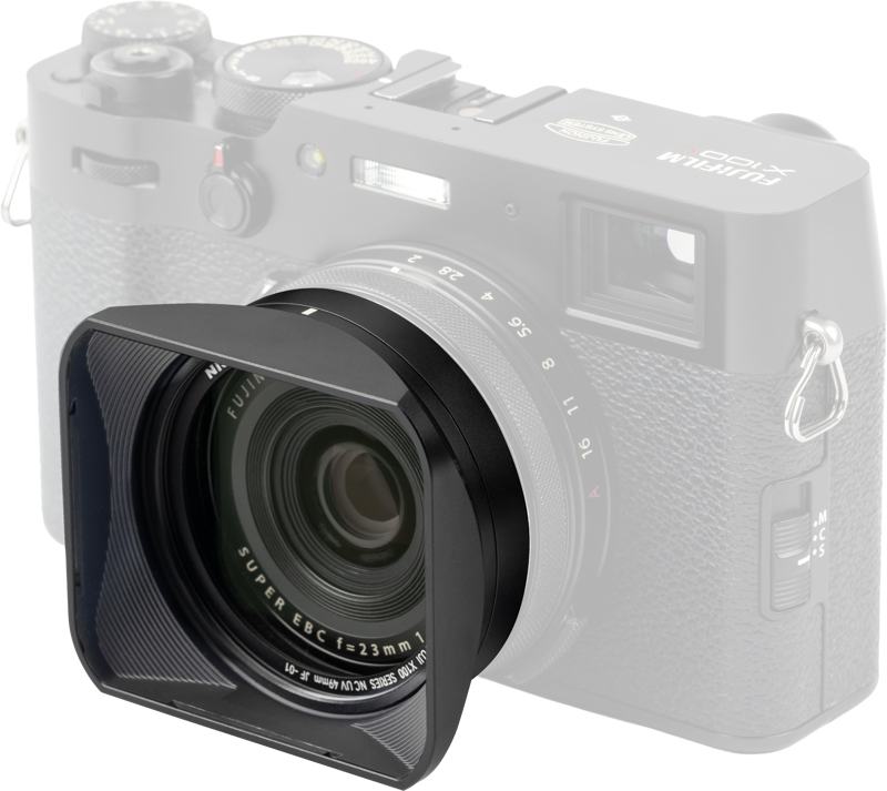 NISI JetMag Pro Lens Hood, Uv Filter & Cap for Fuji X100 Series Black
