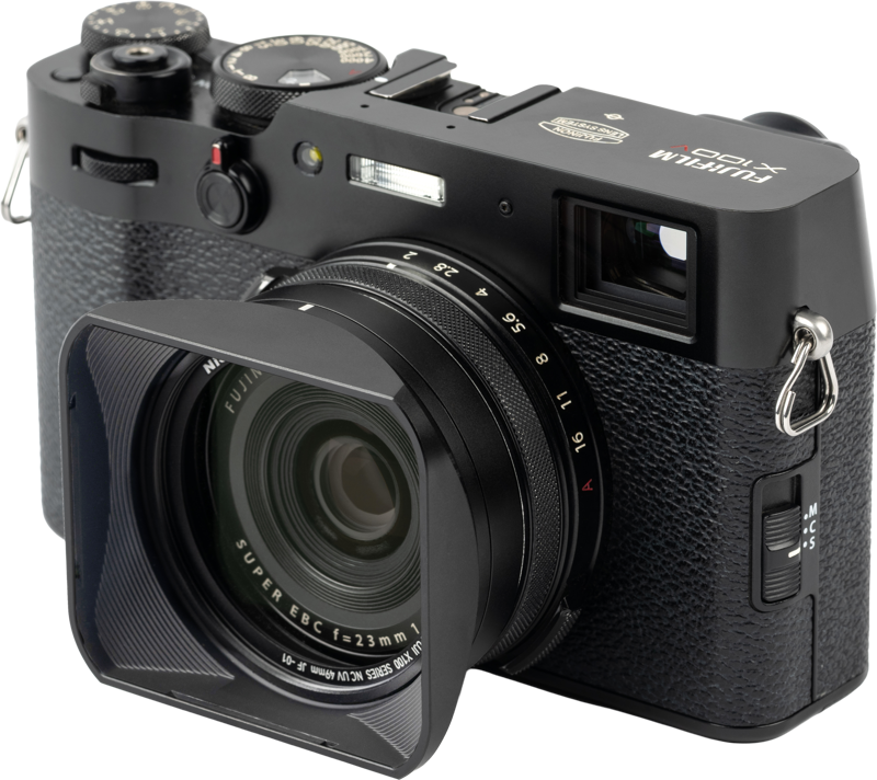 NISI JetMag Pro Lens Hood, Uv Filter & Cap for Fuji X100 Series Black