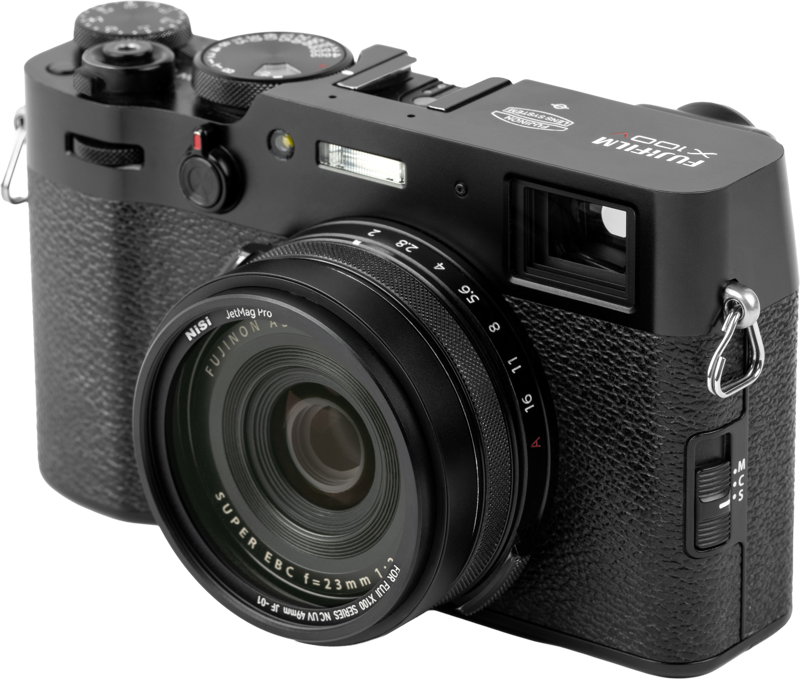 NISI JetMag Pro Lens Hood, Uv Filter & Cap for Fuji X100 Series Black