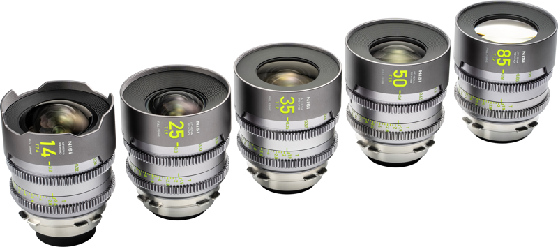 NISI Cine Lens Set Athena Prime Rewind PL-Mount