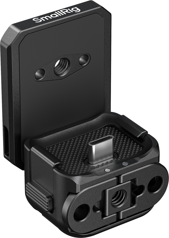 SMALLRIG 6359 Attachable Quick Release Backplate Mount Support with USB-C Port for DJI Osmo Pocket 4