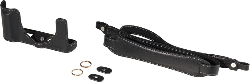 SMALLRIG 6274 Leather Half Case Kit for Panasonic LUMIX L10 Black