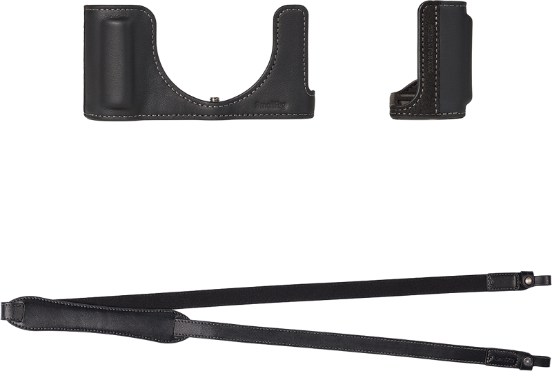 SMALLRIG 6274 Leather Half Case Kit for Panasonic LUMIX L10 Black