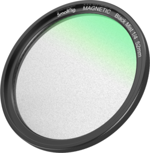 SMALLRIG 4217 MagEase Magnetic 1/4 Effect Black Mist Filter Kit (52mm)