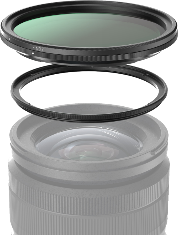 SMALLRIG 4725 Attachable VND Filter Kit ND2-ND32 (1-5 Stop) with T-mount Filter Adapter 67mm