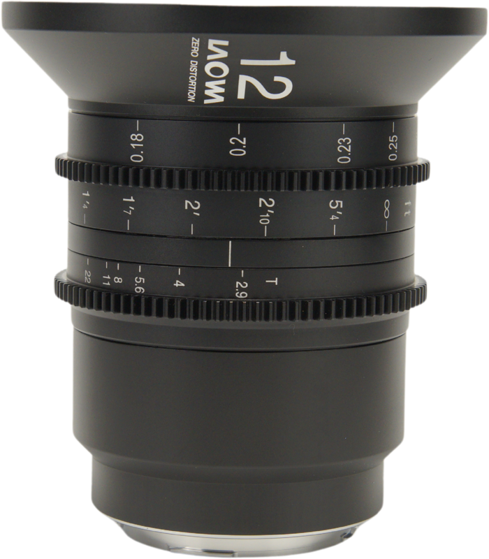 LAOWA 12mm T2.9 Zero-D Cine Lens - (Dual Scale Cine) L Mount