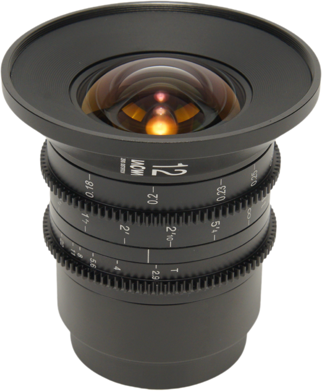 LAOWA 12mm T2.9 Zero-D Cine Lens - (Dual Scale Cine) L Mount