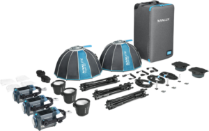 NANLUX Evoke 150C 3-Light Kit in Trolley Case