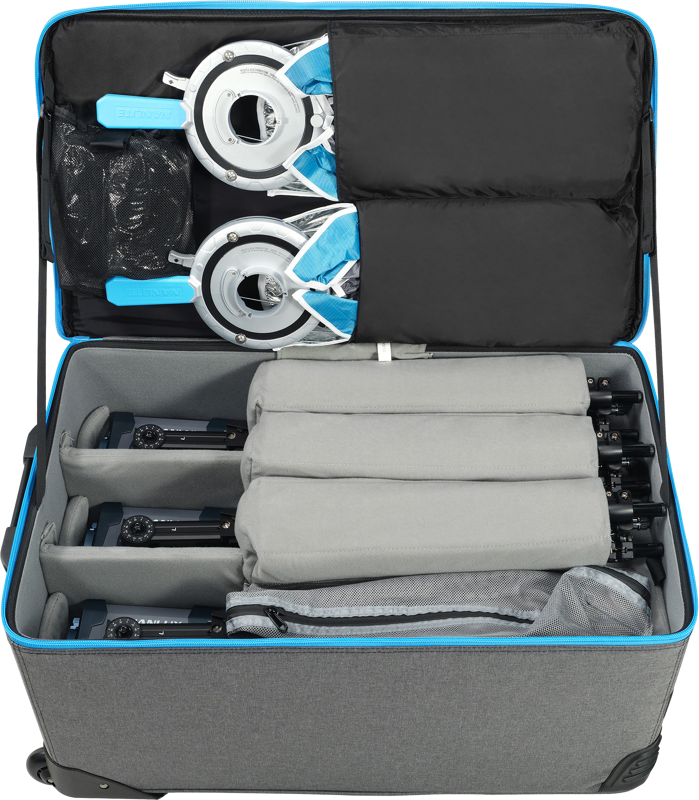 NANLUX Evoke 150C 3-Light Kit in Trolley Case
