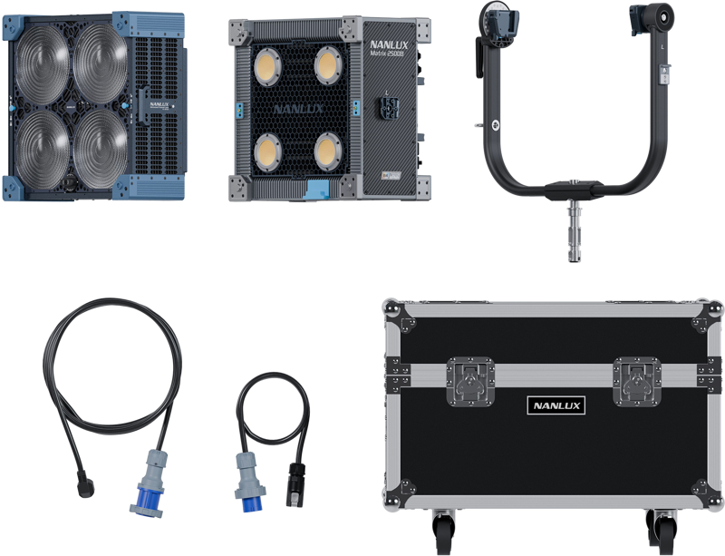 NANLUX Evoke Matrix 2500B Bi-color Multi-Source Spot Light Kit in Flight Case