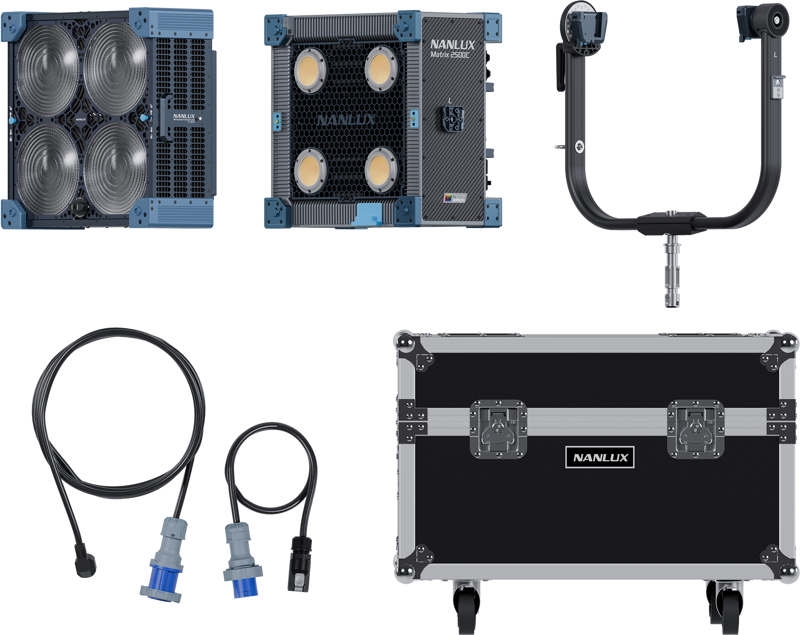 NANLUX Evoke Matrix 2500C Full-color Multi-Source Spot Light Kit in Flight Case