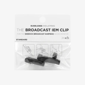 BUBBLEBEE Broadcast IEM Clip, Standard - 2-Pack