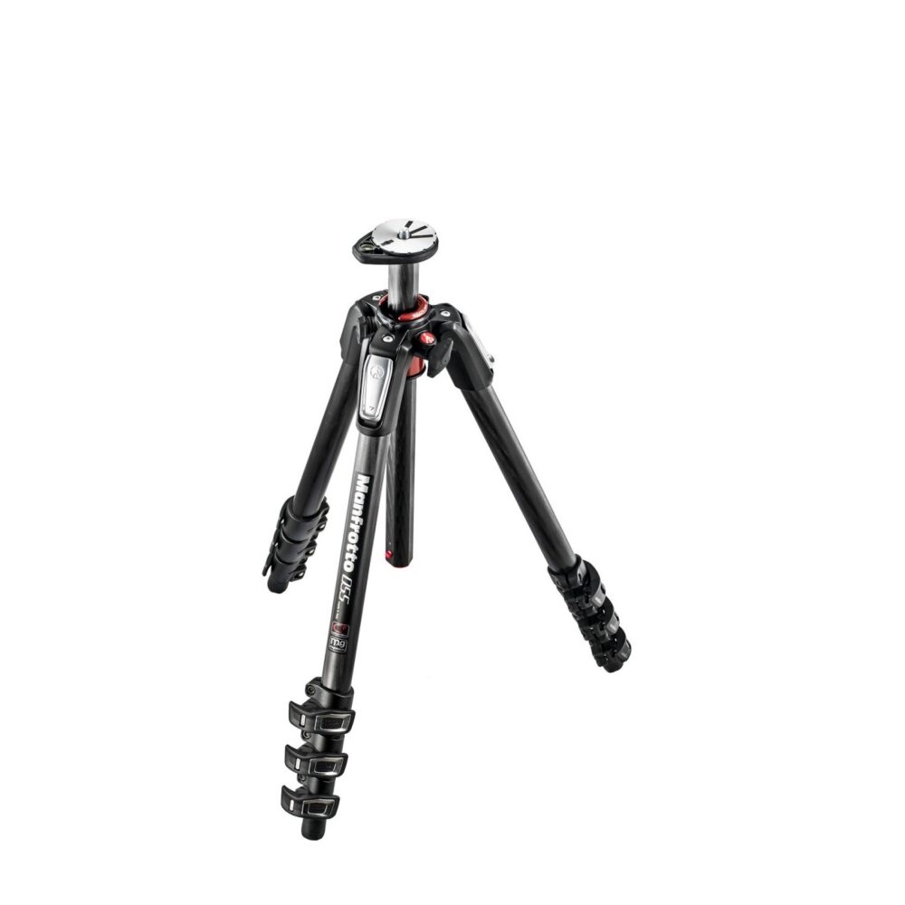 Manfrotto 055 Carbon Fiber 4-Section Tripod with Horizontal Column