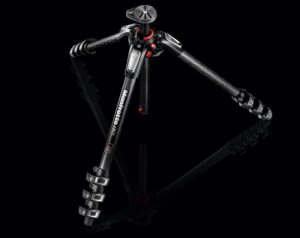Manfrotto 055 Carbon Fiber 4-Section Tripod with Horizontal Column