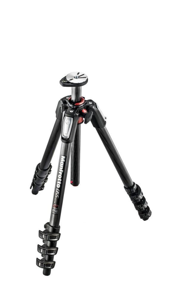 Manfrotto 055 Carbon Fiber 4-Section Tripod with Horizontal Column