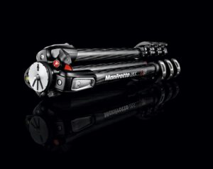Manfrotto 055 Carbon Fiber 4-Section Tripod with Horizontal Column