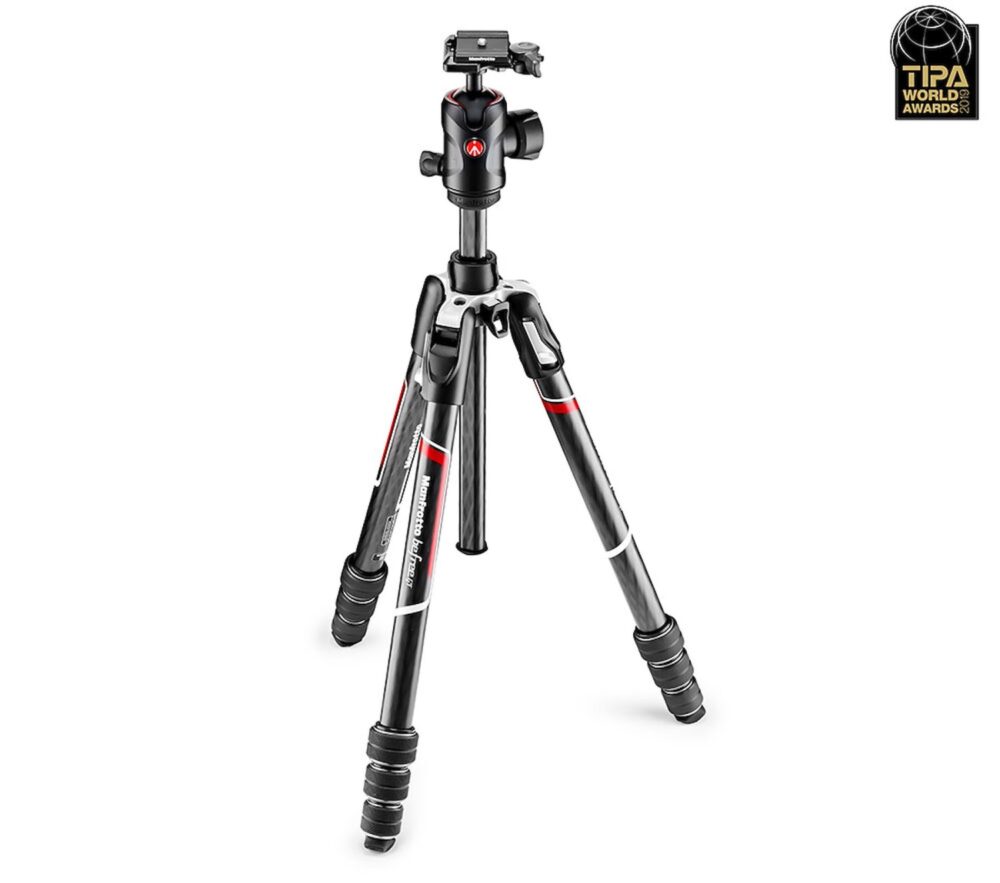 Manfrotto Befree GT Carbon Fibre Tripod Twist Lock, Ball Head