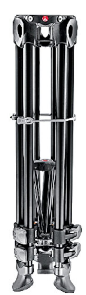 Manfrotto Video Tripod, aluminium telescopic-twin