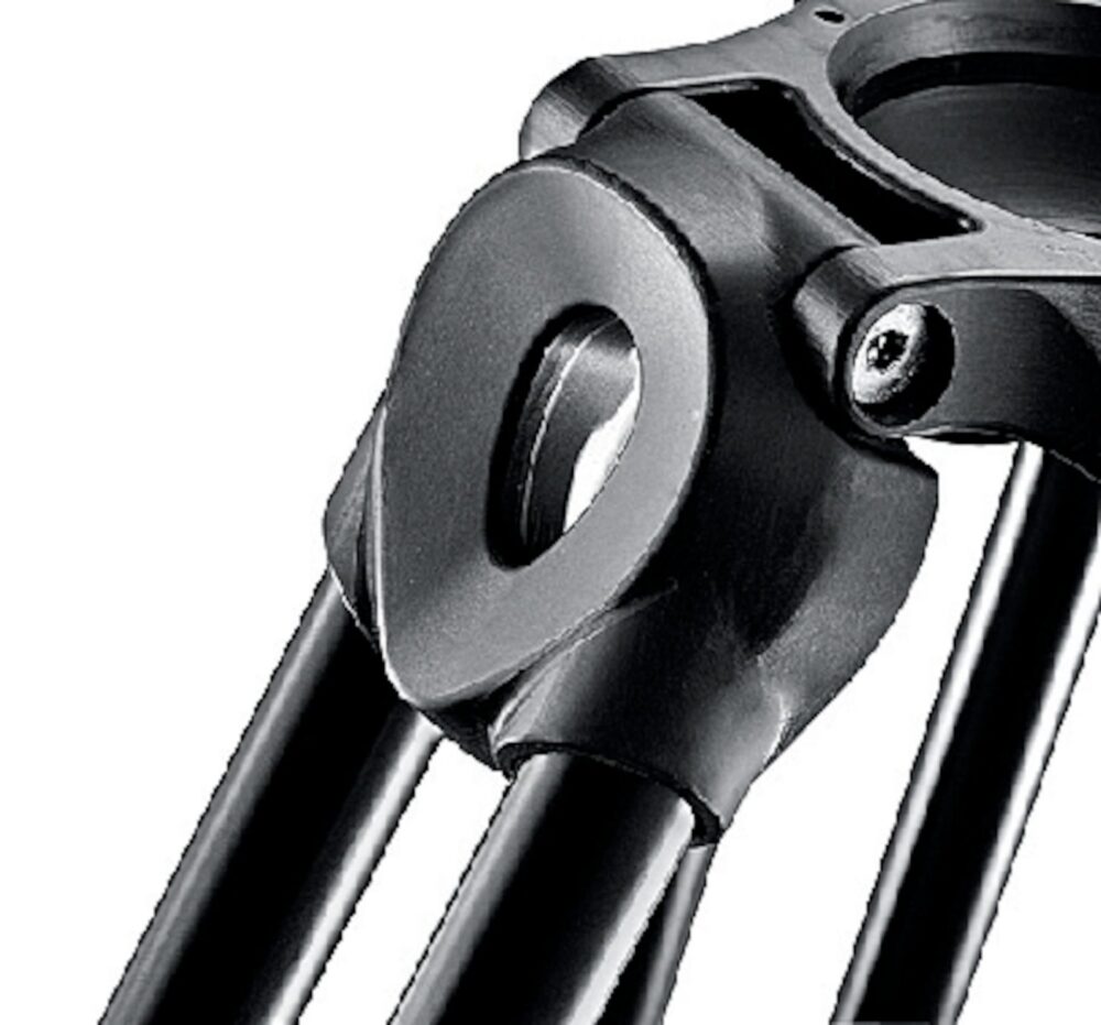 Manfrotto Video Tripod, aluminium telescopic-twin