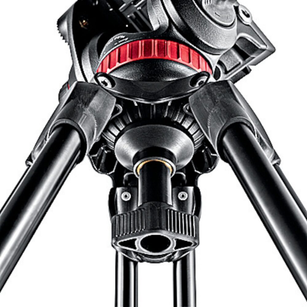 Manfrotto Video Tripod, aluminium telescopic-twin