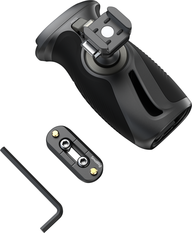 SMALLRIG 6405 Rotating Side Handle with "HawkLock" H21 Quick Release NATO Clamp