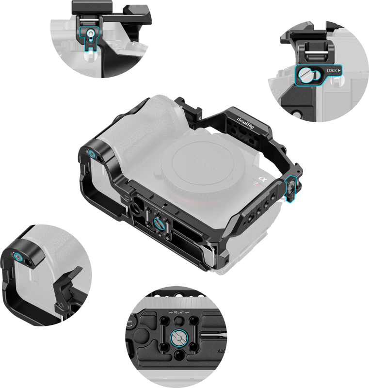 SMALLRIG 6704 Advanced Cage Kit for Sony Alpha 7R VI