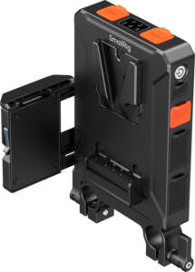 SMALLRIG 5881 Intelligent V-Mount Battery Adapter Plate with 15mm Dual Rod Clamp