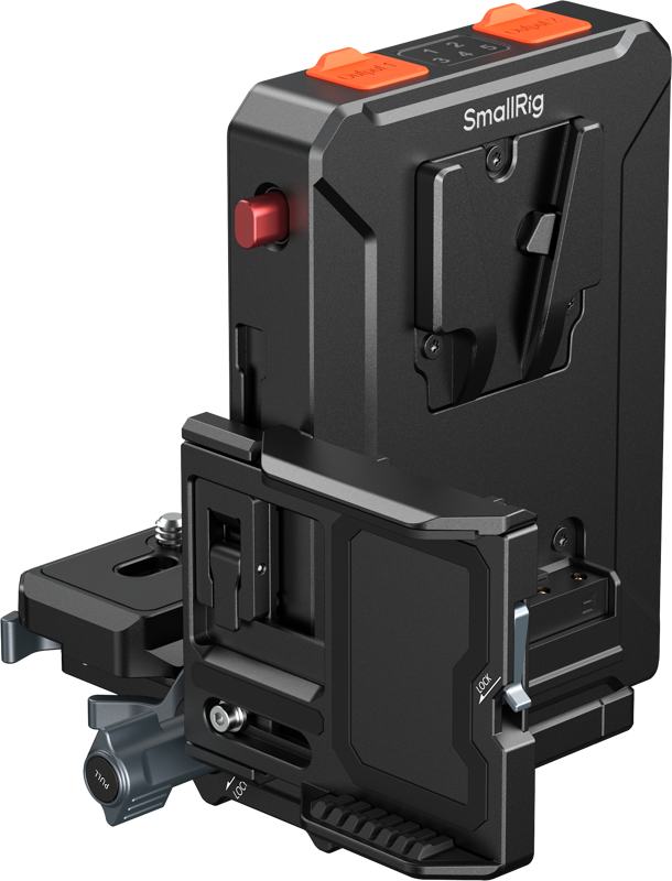 SMALLRIG 5899 Intelligent V-Mount Battery Adapter Plate Compatible with Arca-Swiss