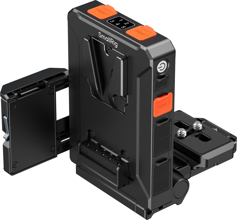 SMALLRIG 5899 Intelligent V-Mount Battery Adapter Plate Compatible with Arca-Swiss
