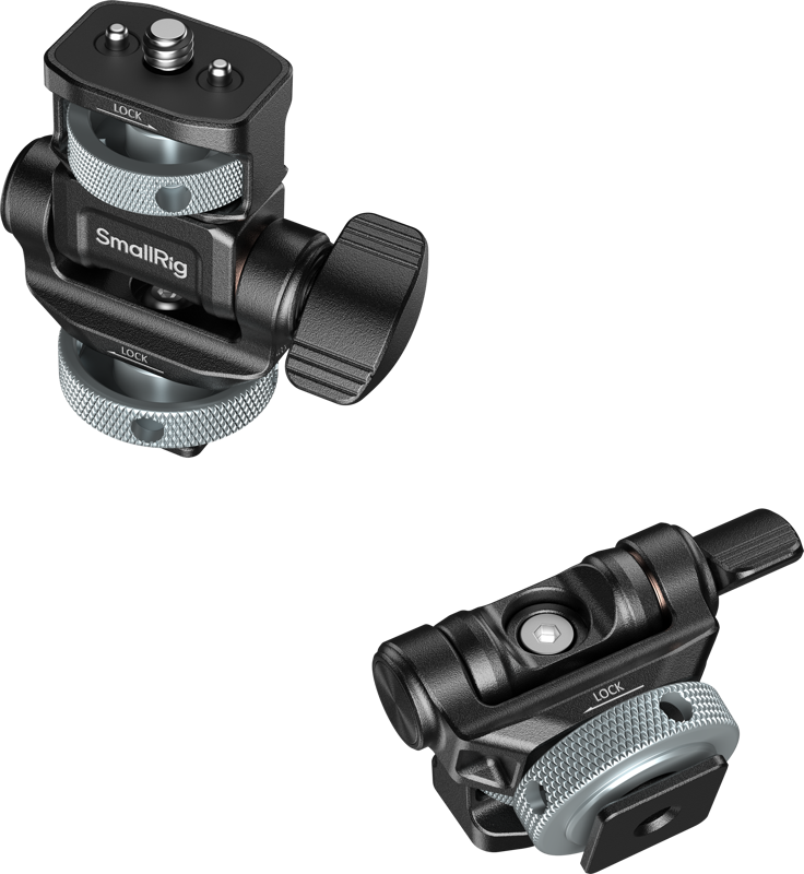 SMALLRIG 6313 Monitor Support for Horizontal & Vertical Shooting with Cold Shoe Mount