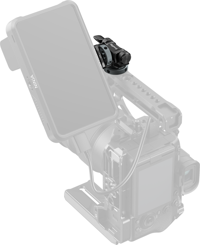 SMALLRIG 6313 Monitor Support for Horizontal & Vertical Shooting with Cold Shoe Mount